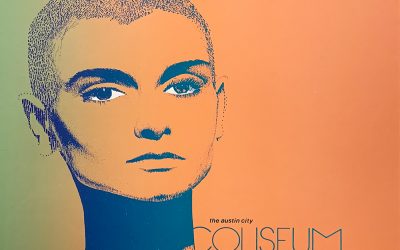 Gig poster chats w/ Nels Jacobson: Sinéad O’Connor, Austin City Coliseum, Austin, TX.